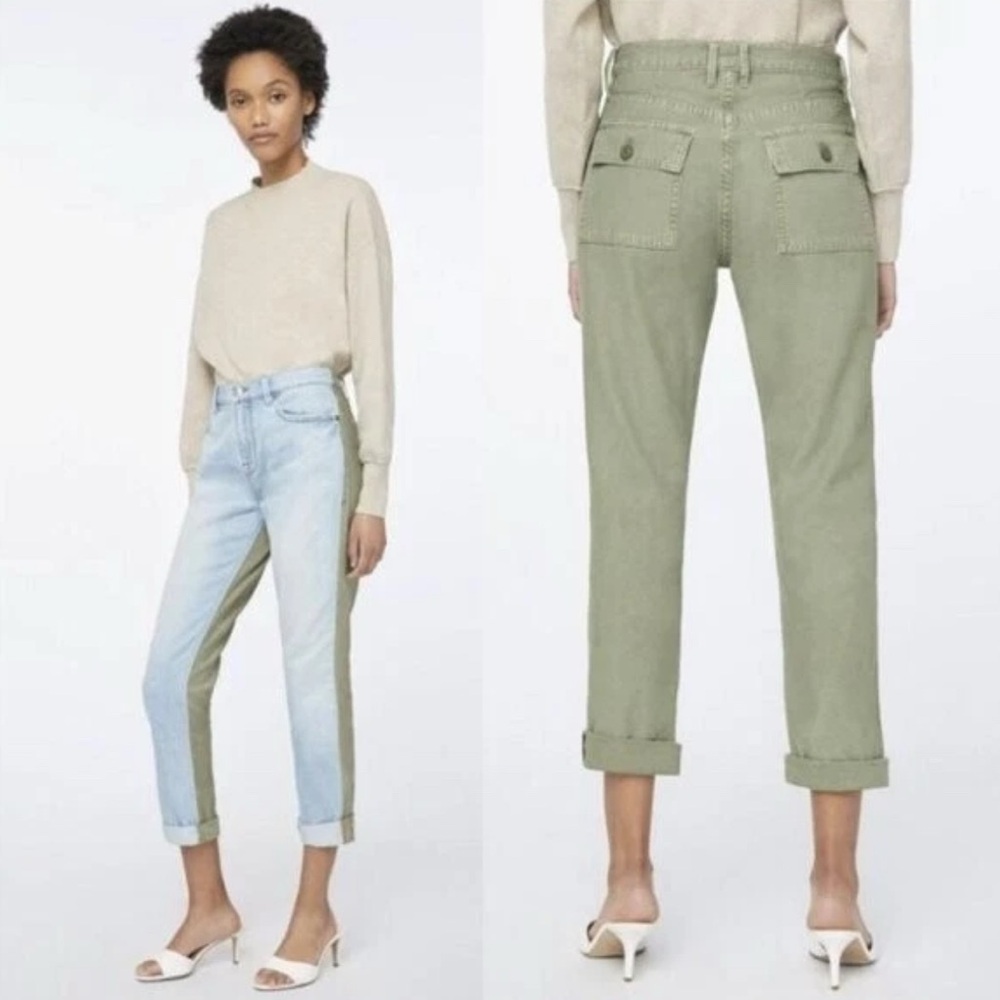 FRAME Le Beau Two Toned Straight Leg Jeans- 25
